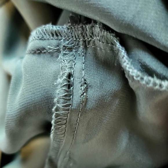 Reformation Catalina Silk Long Sleeve Midi Dress Green 6 - Picture 11 of 15